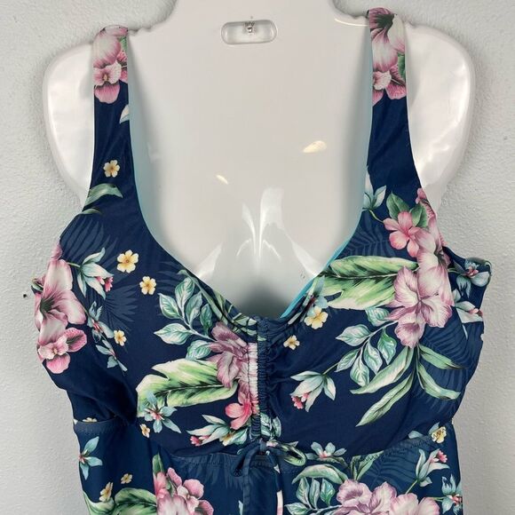 NWT Becca Tankini Floral Top Size 3X - Picture 2 of 6